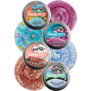 Crazy Aaron's Putty Super Sky Mini Tins (.47oz Each) Nightfall  (Hypercolor), Super Star (Illusion) & Aurora Sky (Glow) Gift Set Bundle - 3  Pack